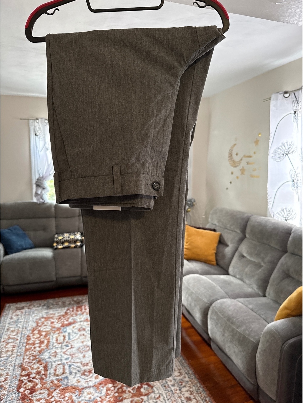 The Easy Care Khaki Men's Dress Pants, Croft & Barrow, Size 34x32, New with Tags